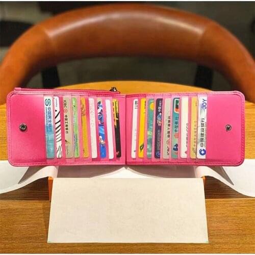 Brand Genuine Leather Mens Card Holder Multiple Ultra-thin Zipper Wallet Womens Luxury Designer 100% Sheepskin Woven Purses