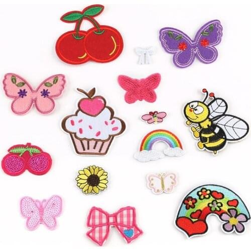 50pcs/lot Embroidery Patches Letters Clothing Decoration Accessories Diy Iron Heat Transfer Applique