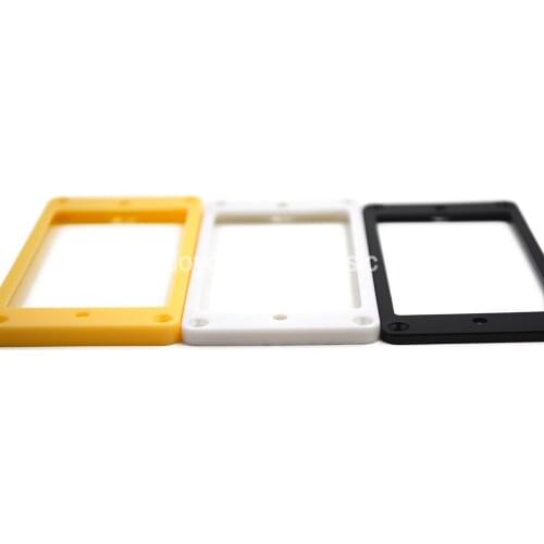 Niko 10pcs Black White Cream Flat Plastic Humbucker Pickup Frame Holder Mounting Ring 2.5*2.5/3*3/5*5mm