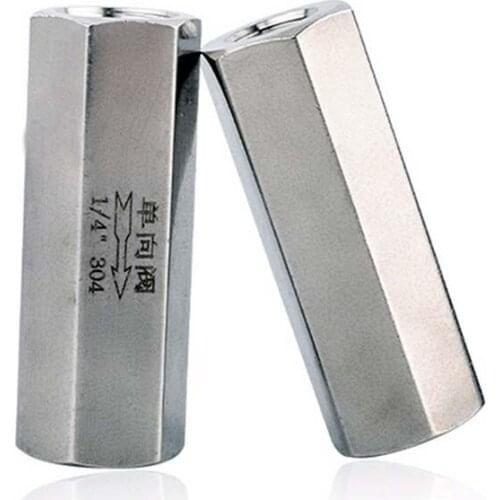 Stainless Steel Inner Wire Check Valve 1/8" 1/4" 3/8" 1/2" 3/4" 1" Inch One-way Check Valve