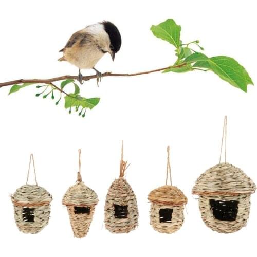 Birds Nest Birds Cages Birdhouse for Hanging, Handmade Birdhouse Parrot Hanging