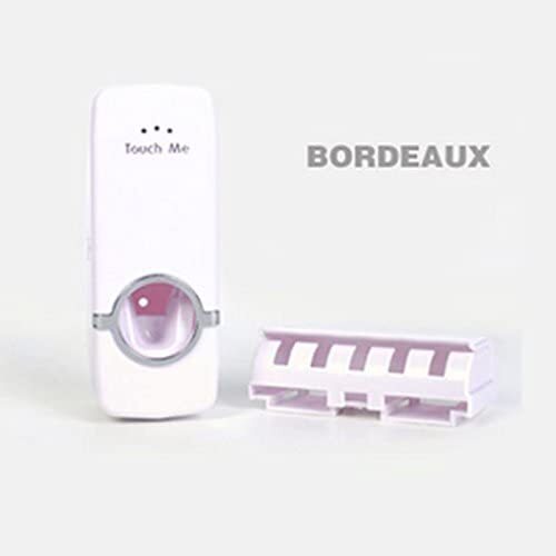 Touch N Brush Automatic toothpaste dispenser squeezing device + Brush holder set White