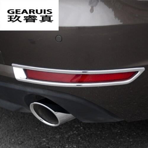 Car styling Rear View mirror anti-rub scratch bumper cover strip decorative Stickers Trim For Audi A4 B9 2017 Auto Accessories