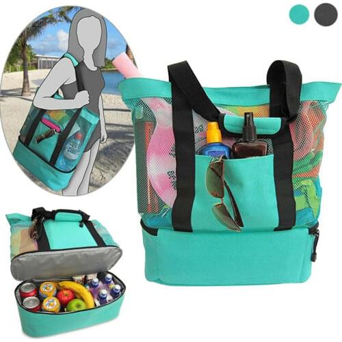 Hot Insulated Cooler Food Bag for Beach Camping Picnic Waterproof Mesh Tote Fashion Simplicity Casual New Hot Sale