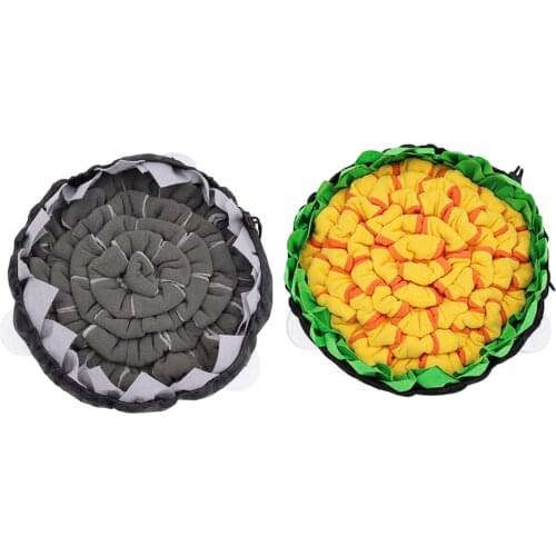 Pet Dog Snuffle Mat Pet Sniffing Training Blanket Detachable Fleece Pads Dog Mat Relieve Stress Nosework Puzzle Toy Pet Nose Pad