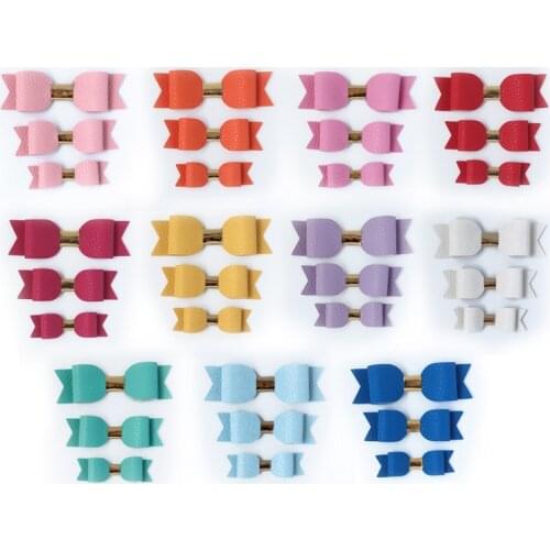 Sets Leather Elegant Bows Lovely Hairpin Fashion Hair Accessories Girls Kids Women Side Hair Clips Cute Daily Barrettes Headwear
