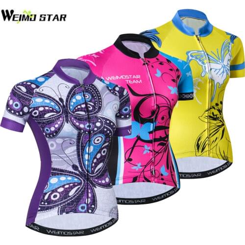 Womens Cycling Jersey Shirts Ropa Ciclismo Team Bike Bicycle Jerseys MTB Short Sleeve Outdoor Wear Tops
