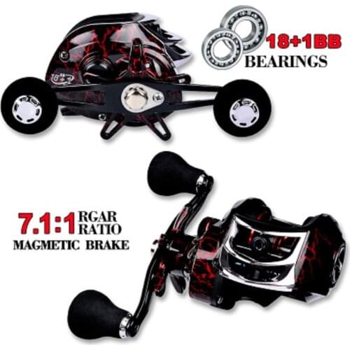 ZXZ Metal Fish Wheel Dripping Fish Reel 18+1 Axle Fishing Reel 7:1:1 Fishing Gear Supplies Sea Fishing Spinning Reel