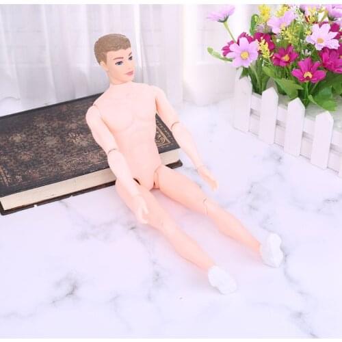 30cm 12 Moveable Jointed Nude Naked Dolls Doll Body White Shoe for Ken Boy Male