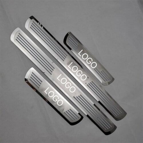 4pcs Stainless Steel Door Sill Scuff Plate Fit For OPEL ASTRA 2010-2013 trim welcome pedal car accessories styling sticker