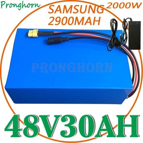 48V 30Ah Lithium Battery 48V 1500W 2000W Electric Bike Battery 48V 10Ah 13Ah 15Ah 18Ah 20Ah 25Ah Ebike Battery Pack+5A Charger