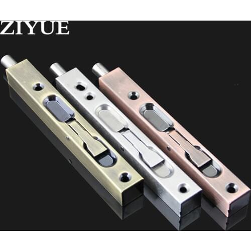 Free Shipping 6 Inch 304 Stainless Steel Bolt Bolt Hidden Doors Bolt Bolt Double Cassette Latch Pin Female Door Latch