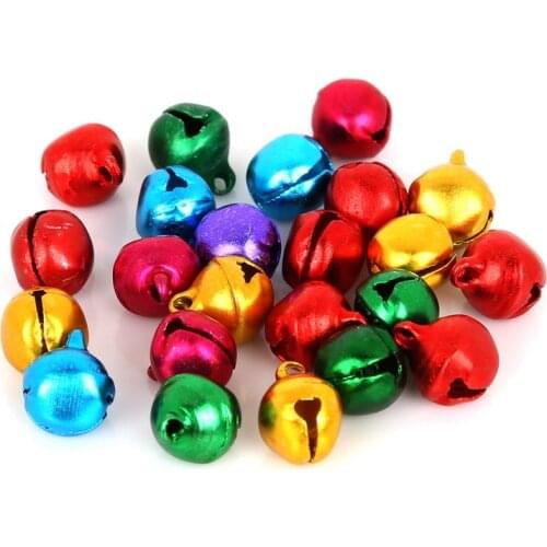 300pcs 10mm Jingle Bells Loose Beads Small For Festival Party Decoration/Christmas Tree Decorations/DIY Crafts Accessories