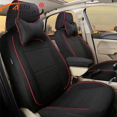 AutoDecorun Custom Seat Cover Set for Renault Captur Car Styling Accessories Linen Cars Seat Cover Cushion Supports Protection