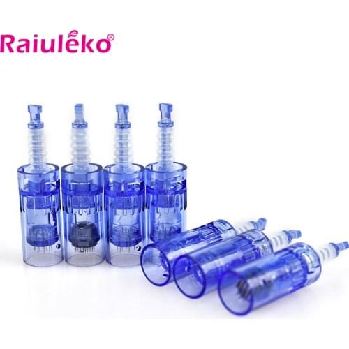 100/10pcs Dermapen Needles Bayonet Cartridge for Dr.pen Electric Microneedling Pen 9/12/36/42/Nano Cartridge Micro Needle Tips