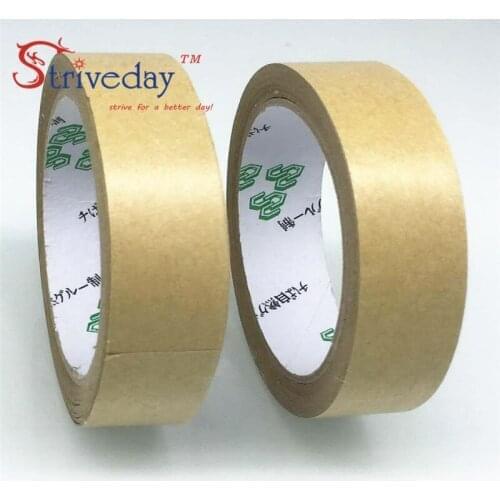 1pcs 35mm wide 25 meters long Water free kraft paper tape photo frame tapes sealing tape leather belt high viscosity DIY