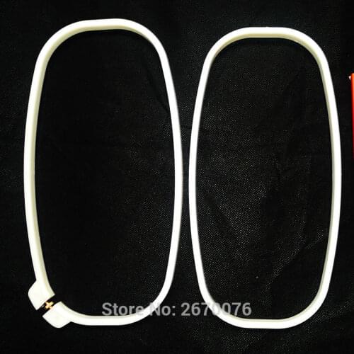 Small Embroidery Frame Adjustable Oval 5.1*9.8' Plastic Cross Stitch Hoop Ivory Sewing Tool Patchwork Diy Craft Art Wholesale