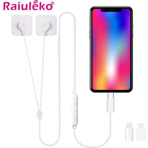 Mini Pulse Body Massager Mobile Phone Control Muscle Stimulator Pain Relief Tens Acupuncture Electric Therapy Massager Carry-on