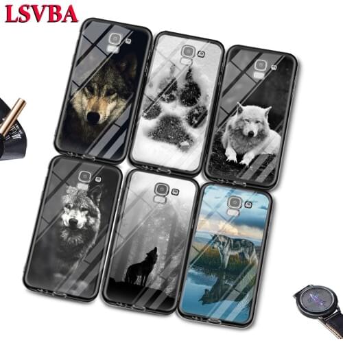 Fashion Black Wolf For Samsung Galaxy J2 J3 J4 J5 J6 J7 Plus Core 2018 2017 2016 Super Bright Glossy Phone Case Cover
