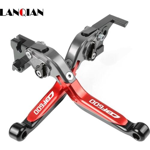 Motorcycle Accessories CNC Adjustable Brake Clutch Levers With LOGO For HONDA CBF600 CBF 600 2010 2011 2012 2013