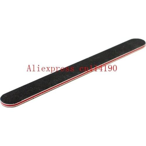 Brand new excellent nail supplies red nail file manicure Professional Buffer Buffing Slim Grit Sandpaper