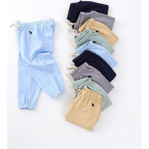 New Spring Cotton Toddler Girl Pants Boys Casual Loose Pants 5 Colors Kids Sports Trousers Girls Pants High Quality Hot Sale