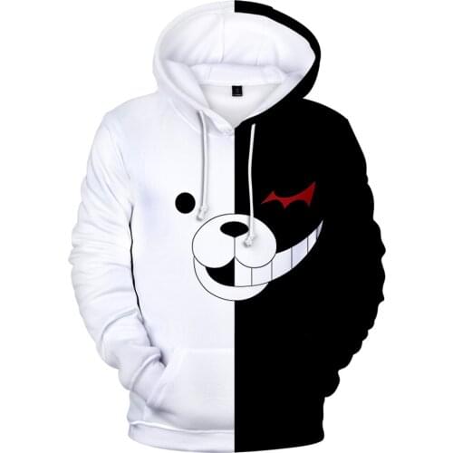 Promotions Cosplay Monokuma Hoodies Sweatshirts Monokuma Sportswear High Quality Boys Jackets Hot Sale Brand 3D