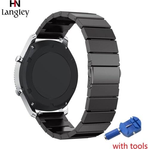Stainless Steel Watchband For Samsung Galaxy Watch 42 46mm Bracelet Strap 20 22mm Gear S2 S3 Classic /Frontier Amazfit Bip Band