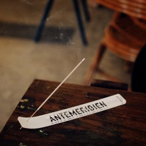 Nordic Acrylic lIncense Burner Calming Aroma Base Black White Plate Portable Travelling Accessories Home Office Studio Decor