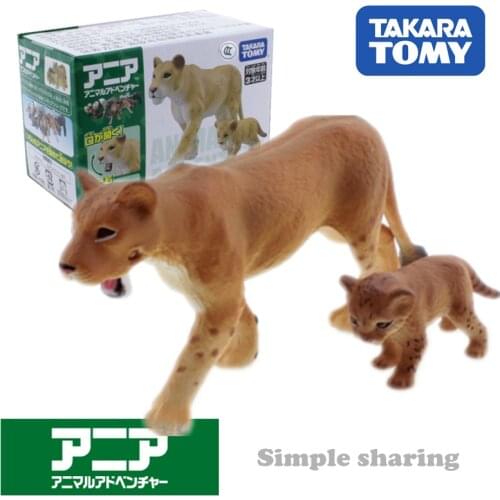 Takara Tomy Tomica Ania Animal Adventure As 17 Lioness Figure Model Kit Diecast Resin Baby Toys Funny Magic Kids Bauble