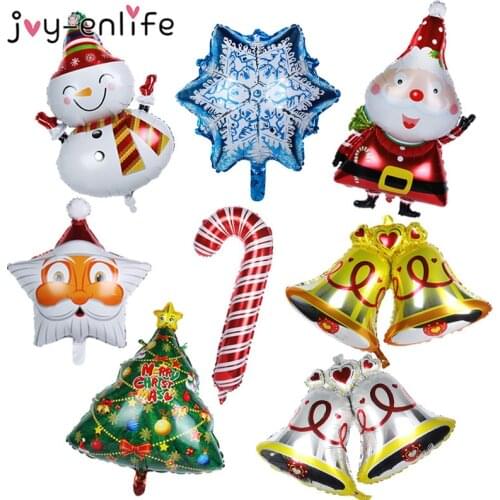 Merry Christmas Decoration Balloons Santa Claus Snowman Christmas Foil Balloons Christmas Party Decorations Xmas New Year Decor