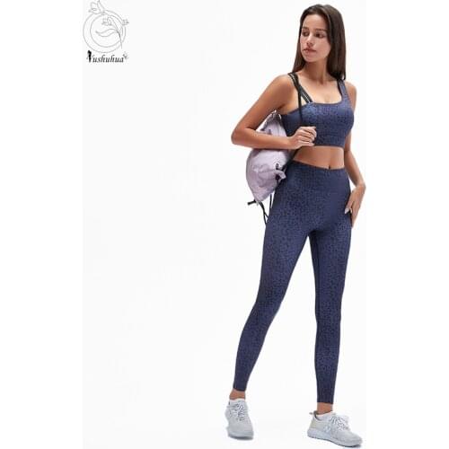 Women Yoga Sets Shockproof One-Shoulder Bra Seamless Leggings Gym Sportswear Fitness Set Sports Clothing Running Sport Suits