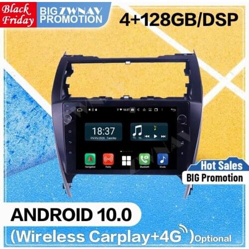 128G DSP Carplay Android Screen Player For Toyota Camry 2012 2013 2014 2015 2016 2017 GPS Navi Auto Radio Audio Stereo Head Unit