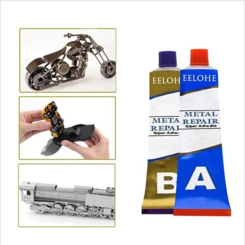 2Pcs A+B Glue Leakage Plugging Welding Gluel Super Glue High-efficiency Adhesive Auto Radiator Water Tank Metal Repairing Tools