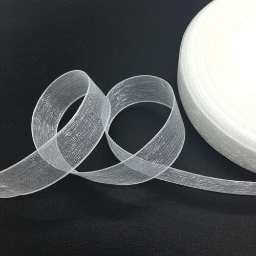 50 Yards/Roll 5/8" 15mm White Organza Ribbon Bow Wedding Decoration Lace Crafts