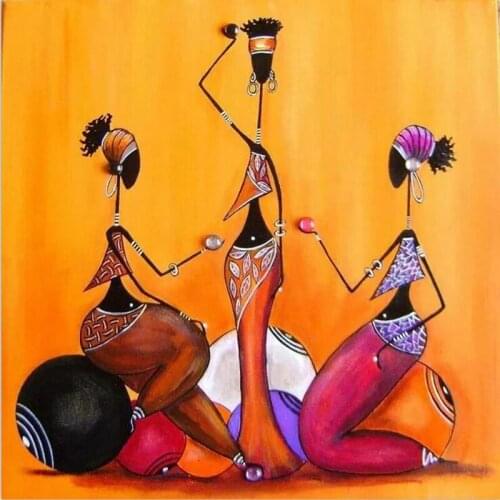 SNA Diamond Painting Full Square Drill African people Diamond Painting Rhinestone Embroidery Cross Stitch Crystal Mosaic