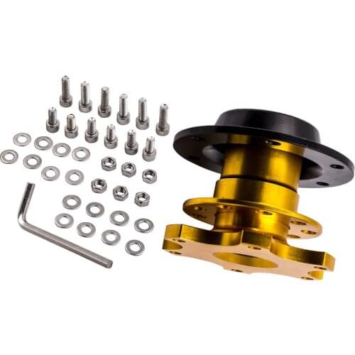 Yellow QUICK RELEASE SNAP OFF For STEERING WHEEL HUB BOSS KIT
