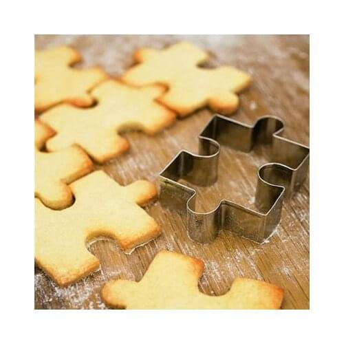 Sugarcraft Cutter Cake Baking Tool Stainless Steel Jigsaw puzzle Shape Cake Mold Cookie Cutter Fondant Cake Decorating Tools