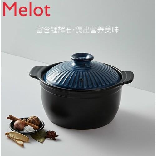 Ceramic Pot Stew Clay Pot Soup Pot Ceramic Pot Stew Pot Soup Pot Gas Japanese Style Underglaze