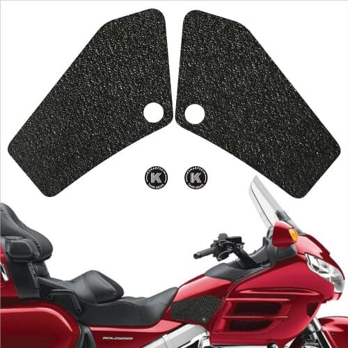 Motorcycle Sticker Anti slip Fuel Tank Pad Side Gas Knee Grip Traction Pads For HONDA 01-10 GOLDWING