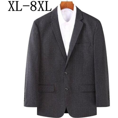 Size 8XL 7XL 6XL Mens Blazers 2021 New Autumn Arrivals Brand Men Blazer Long Sleeve Business Blazer Masculino Casual Male Jacket