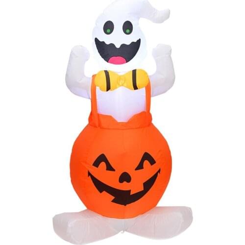 Inflatable Lighting Strap Pumpkin Ghost Model Ornaments Halloween Decoration Halloween Inflatable Model