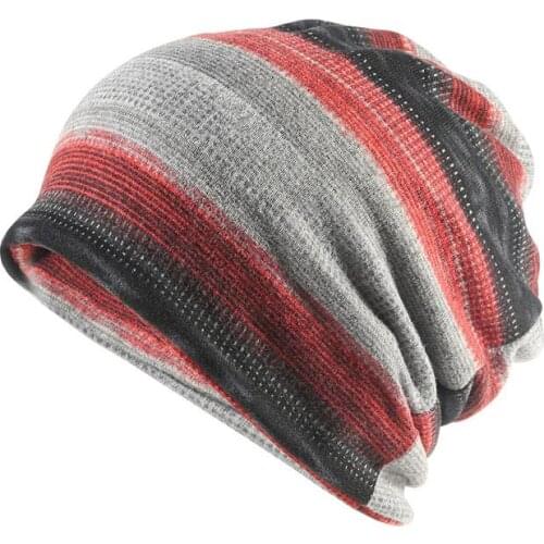 2021 Cotton Autumn winter Skullies cap beanie hat colorful print turban Hat scarf dual use for Men and Women 43