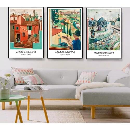 Art Print Poster Henry Matisse Fauvism Still Life with Characters Countryside Scenery Wall Pictures For Living Room Home Decor