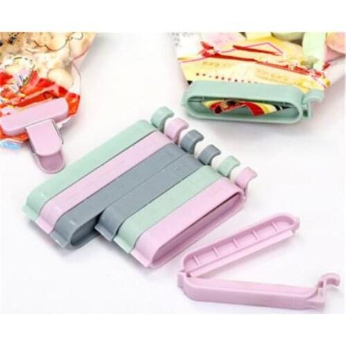 Useful 12Pcs Bag Clips Snack Fresh Food Storage Bag Sealer Kitchen Tool Accessories Mini Vacuum Sealer Clamp Food Clip