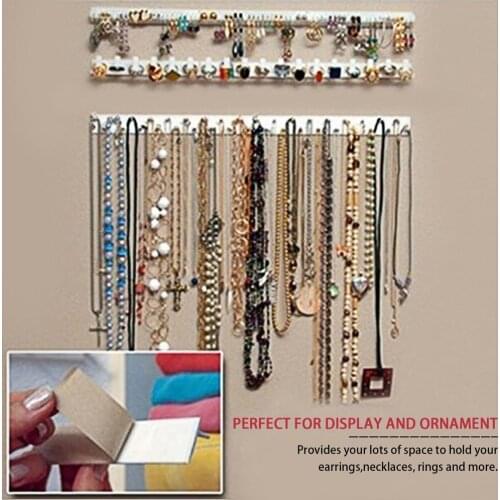 Practical Design Jewelry Display Necklace Earring Bracelet Organizer Display Stand Rack Holder Bedroom Jewelry Wall Hanger