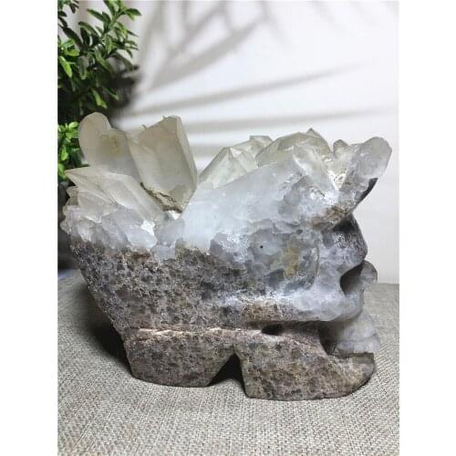 Natural cranium quartz crystal for sale Stones home decoration decorative Halloween and DIY decorations Reiki skulls