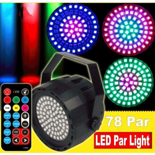 Stage Lights LED Par Lights 78 Sparkling Strobe Lights Happy Horse Bar Background Projection Discos KTV Music Light