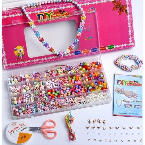 Mixed Acrylic Round Square Letter Beads Star Heart Loose Spacer Beads For Bracelet Necklace DIY Jewelry Making Kit Findings