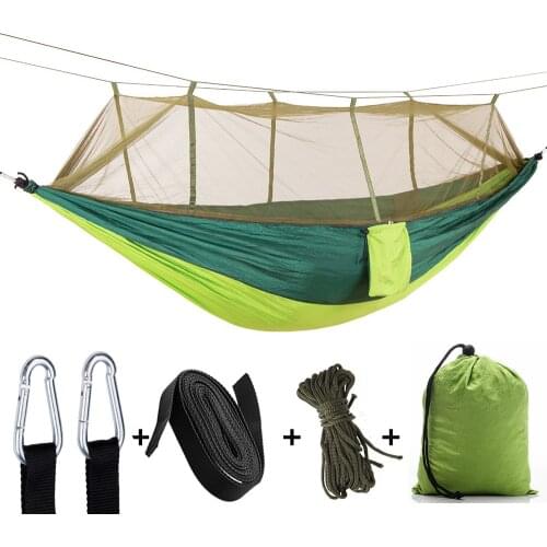 Outdoor Camping Military Tent Swing Ultralight 2 Person Tent 210T Nylon Mosquito Net Hammock Men Summer Camping Supplies